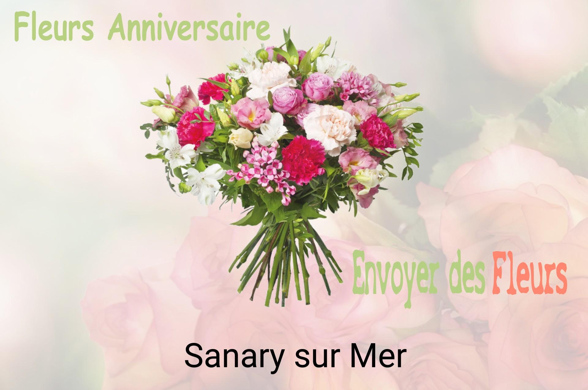Bouquet de fleurs d’anniversaire livré à Sanary-sur-Mer